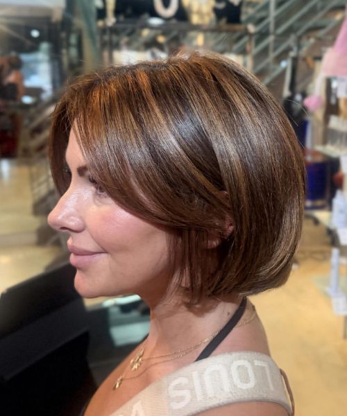 Client’s New Haircut and Style